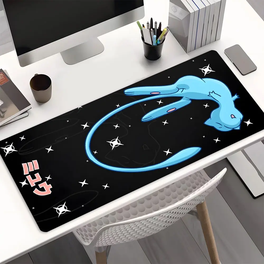 Cute Dreamy Starry Girl Large Gaming Mouse Pad,Aesthetic Desktop Drotection Pad,Washable Rubber Pad Non-Slip Lock Edge Multi-Size Mouse Pad Suitable For Home Office Desk Accessories,Good Gift for Family and Friends, Desk Decor, Desktop Accessory