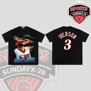 [Youth & Adult] Allen Iverson 'The Answer' 3 V2 For Iverson Fans High-Quality 100% Cotton T-Shirt (Made In US), Sixers Nation Hooper Shirt, Game Day Outfits, Gift For Basketball Fans, Basketball Graphic Tee
