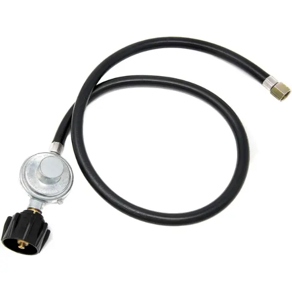 Propane Regulator 3 Feet Universal QCC1 Grill Replacement with 36 inches hose for Most LP Gas Grill, Heater and Fire Pit Table, 3/8" Female Flare Nut, Hose Set