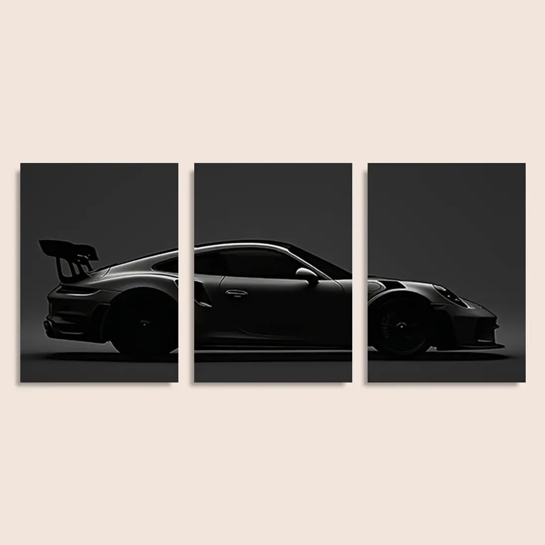 Fashion Car Pattern Canvas Painting with Frame, 3 Counts/set Modern Art Design Wall Art, Wall Decor for Home Interior Living Room Bedroom Office tiktokshopspringglowup Fashion Car Pattern Canvas Painting with Frame, 3 Counts/set Modern Art Design Wall Art, Wall Decor for Home Interior Living Room Bedroom Office tiktokshopspringglowup