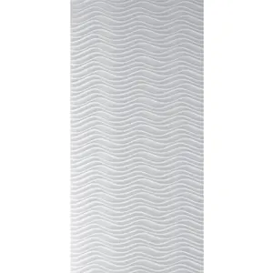 From Plain To Beautiful In Hours Wavation Ceiling Light Diffuser Panel Tiffany White 22 in x 46 in (Covers /29 sq.ft.) (4/Pack)