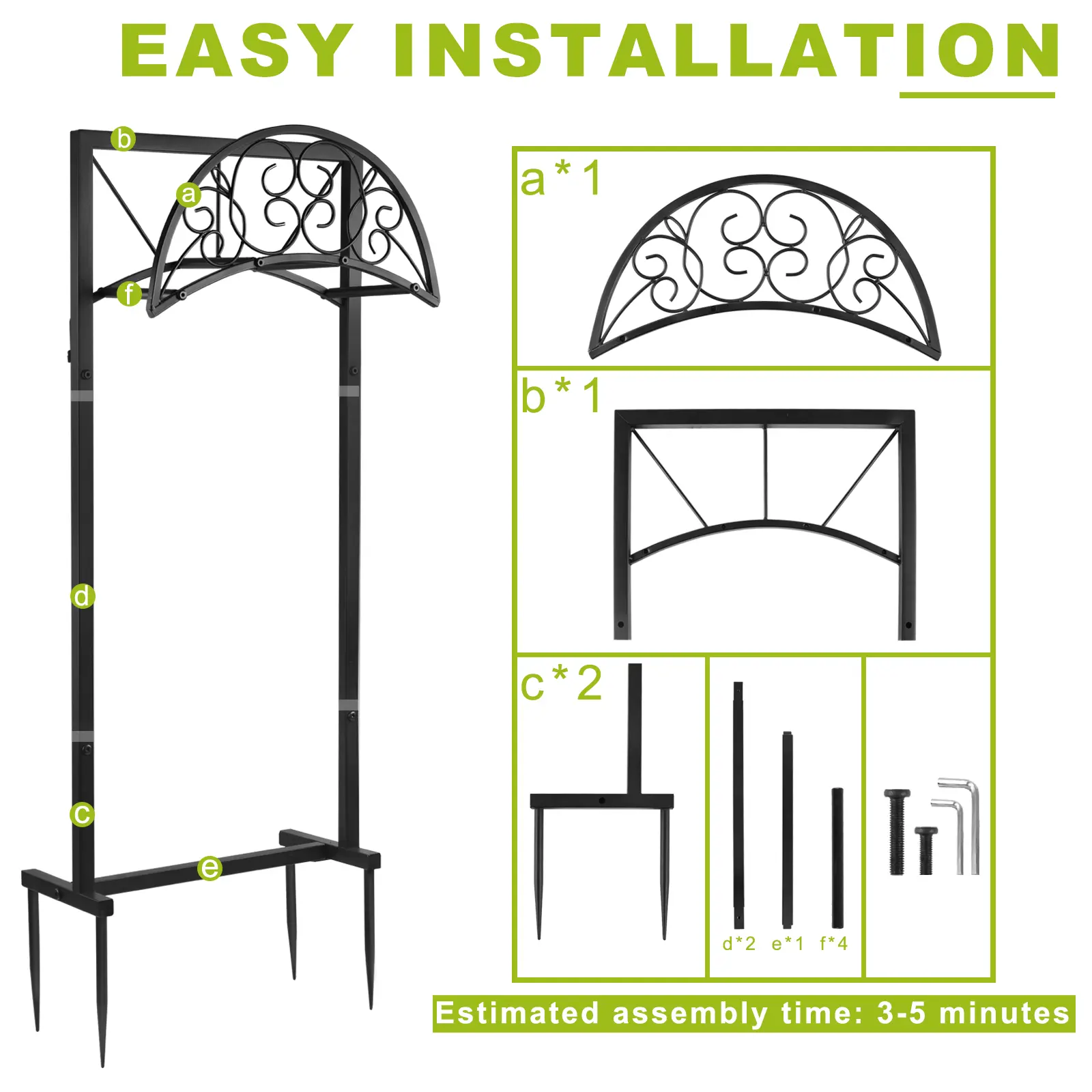 Garden Hose Holder, Freestanding Water Hose Holder for Outside, Metal Hose Stand, Detachable Garden Hose Storage Hose Reel Rack, Black,dorm essentials,home decor