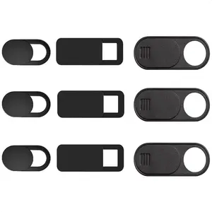 9 Pack(3 Large + 3 Medium + 3 Small) 0.03 inch Ultra Thin Webcam Cover Slide Camera Blocker Protect Your Privacy Security for MacBook Air, Laptop, iPad, iMac, PC, iPhone