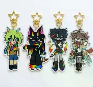 Unstable Four Universes Minecraft Keychain  Universe MCYT Yt Translucent Charms - Kawaii, Cute Keyring Accessory, Fun Charm For Backpack Or Purse | High Quality and Customer Favorite Items