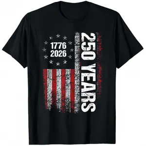 250 Years American Anniversary 250th Independence Day T-Shirt Man