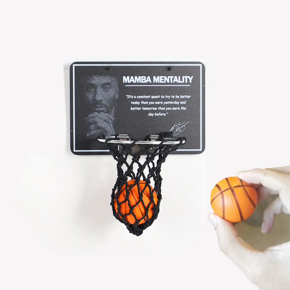 Indoors Office Desktop Mini Basketball Hoop Toys,Mini Foam Basketball and Hoop,It can be Installed on The Desk,  Outdoors Shooting .Stress relief toys