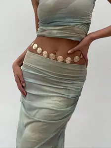 Women's Vintage Shell Decorated Waist Chain, Boho Style Waist Chain for Beach Party Vacation, Fashion Accessories for Women & Girls, Vintage Body Jewelry, Elegant Trendy Chain, Adjustable Waist Chain, Body Chains