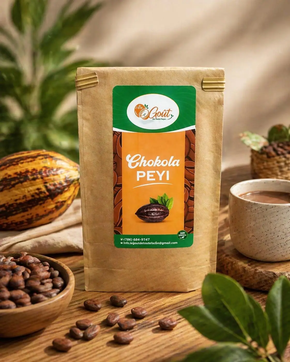 Haitian Chocolate Balls for Hot Chocolate, Traditional Cocoa Balls, Rich Cocoa Flavor, 6 Pack