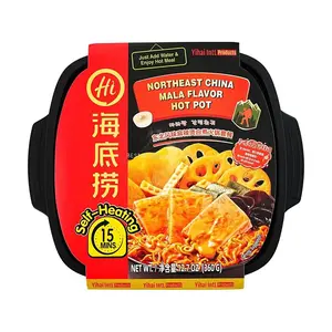 Haidilao Self-Heating Hot Pot - Northeast Style Mala Tang Instant Noodle Bowl 360g