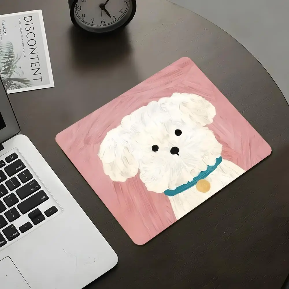 Cute Cartoon Dog Pattern Mouse Pad, Rectangle Gaming Mouse Pad, Office Desk Keyboard Mat for Home Office Desk, Desk Accessories