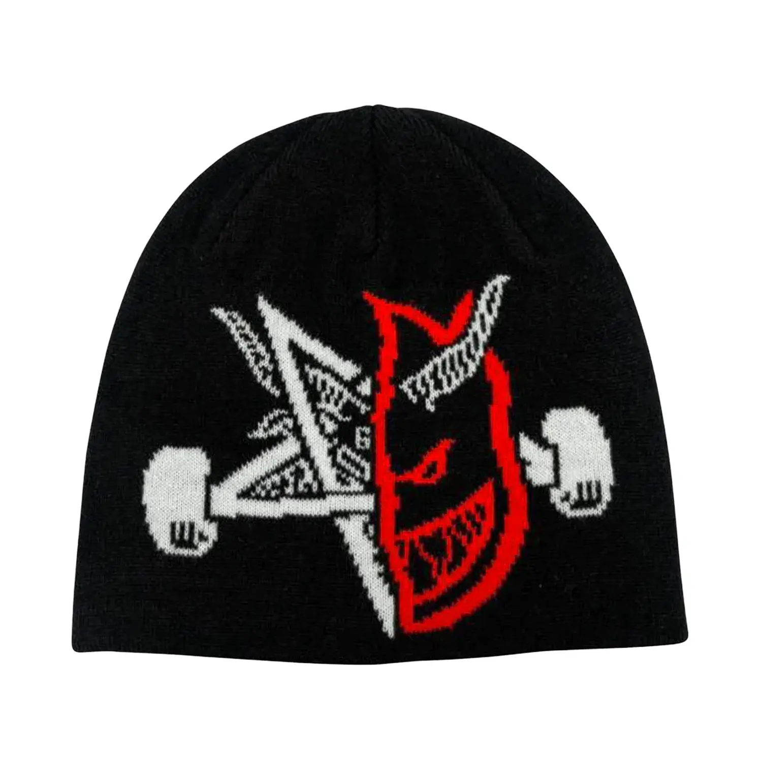 Thrasher Beanie Spitfire Thrash and Burn Skully Black