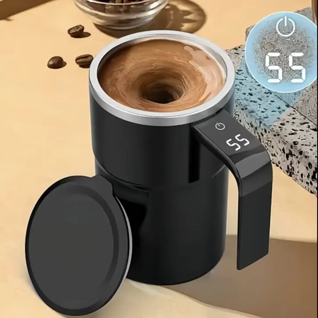 2026 New Rechargeable Electric Automatic Magnetic Self-Stirring Coffee Mug - For Coffee, Tea, Cocoa - Home, Travel Use - Mothers Day, Father's Day Holiday Gift for Home Supplies, Mothers Day Gift, Father's Day Gifts