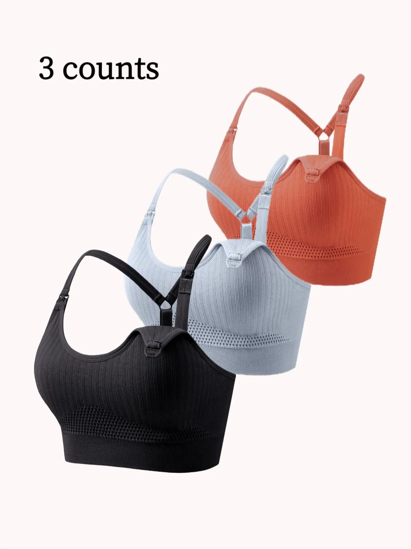 Maternity Solid Color Breathable Removable Chest Pad Wireless Nursing Bra, Soft Supportive Maternity Bra, Maternity Lingerie for All Seasons, Pregnancy Maternity Bra Maternity Solid Color Breathable Removable Chest Pad Wireless Nursing Bra, Soft Supportive Maternity Bra, Maternity Lingerie for All Seasons, Pregnancy Maternity Bra