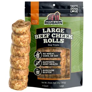 Glazed Beef Cheek Rolls - Chicken and Carrot Flavor