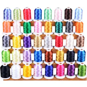 60WT Sewing Embroidery Machine Thread Kit - 40 Colors 1100 Yards Spool for  Janome etc Sewing Embroidery Machines...