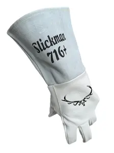 Slickman 716 Plus Elk Leather Tig Welding Glove - Premium Breathable & UV Protective for Adults - Comfortable & Durable Welding Gear
