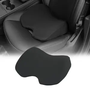 Nilight Car Seat Cushion - Black Mesh Fabric Wedge, Memory Foam, Breathable, Comfortable, Zipper Cover, Car-Friendly Seat Cushions for Daily Driving, Sciatica & Tailbone Pain Relief, Drive Visibility Improvement