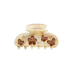 Emi Jay Sweetheart Hair Claw Clip in Cocoa Chantilly Angel Food
