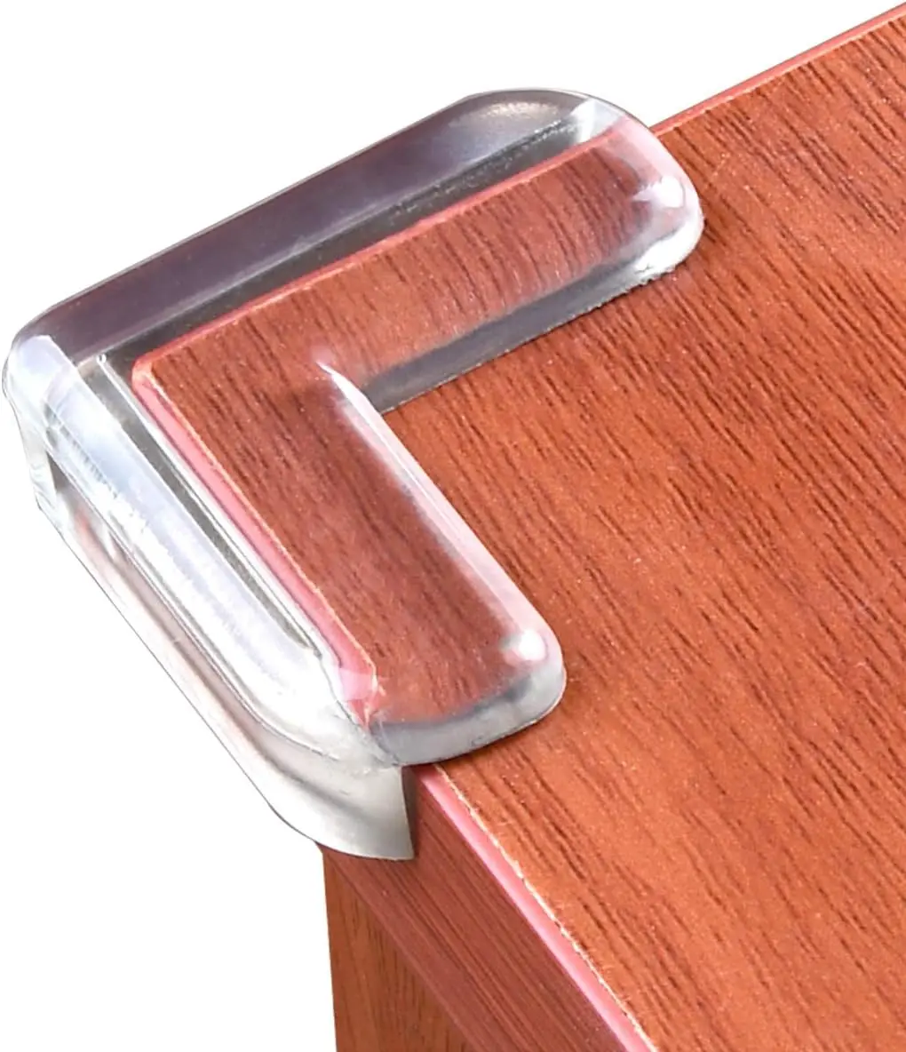 Clear Corner Guards 12 Pack Table Edge Protectors High Resistant Adhesive Gel for Furniture Cabinet Glass Coffee Table Safety Bumpers