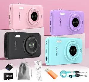 1080P Digital Camera with 32GB SD Card, 16X Optical Zoom, Portable Mini Camera, Point and Shoot Camera, Y2K Gifts