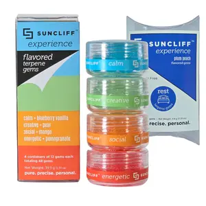 NEW EXPERIENCE: REST Terpene Gems 60-Count | Variety Pack | Calm | Creative | Social | Energetic | Rest- Mood Gems Healthcare Natural