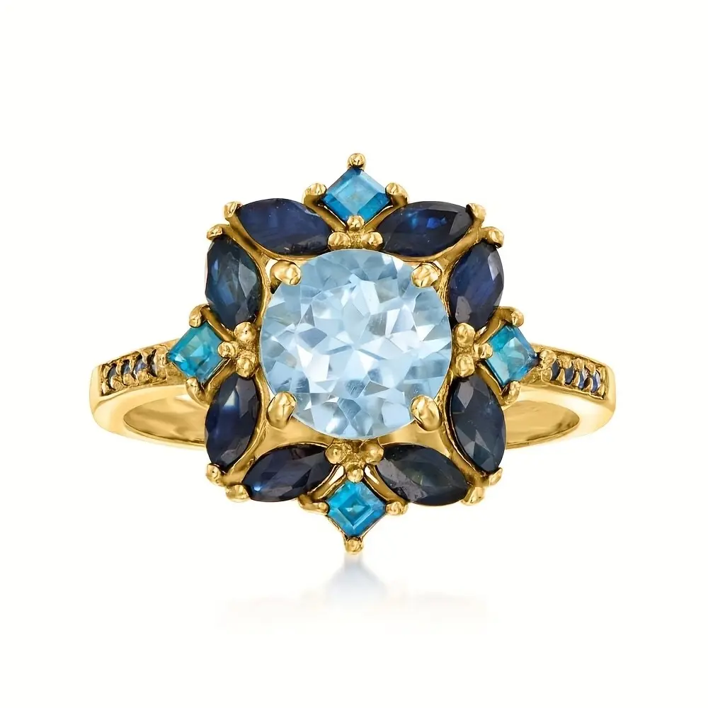 Vintage court-style synthetic sapphire rings, opulent vintage cocktail rings with cluster settings, classic engagement rings, and Victorian-inspired vintage rings—the top choice for enthusiasts of niche, affordable luxury.