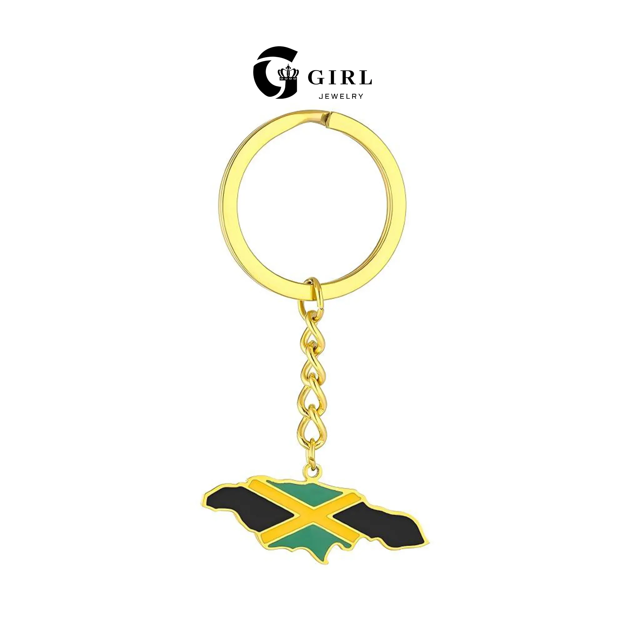 GGIRL Personalized Durable Stainless Steel Unisex World Map Keychain Owners to Collect and Commenmorate,Compact Casual Clothing Accessories Pandent ,Creative Fashion National Map Keyring Gift for Youth/Friend/City Walker/National Lover