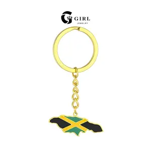 GGIRL Personalized Durable Stainless Steel Unisex World Map Keychain Owners to Collect and Commenmorate,Compact Casual Clothing Accessories Pandent ,Creative Fashion National Map Keyring Gift for Youth/Friend/City Walker/National Lover