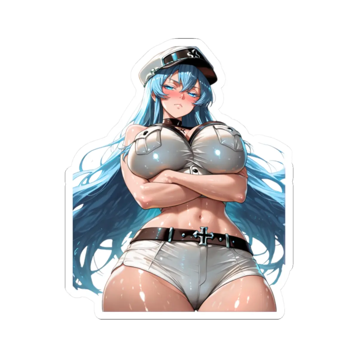 Cute Anime Sticker ($20 Free Shipping), Oppai Ecchi Girl, Manga, Esdeath Akame Art