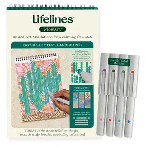 Lifelines FlowArt | Dot By Letter Landscape
