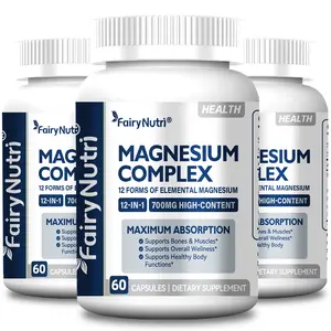 MAGNESIUM COMPLEX 12-IN-1 | Enhanced Formula | 12 Forms of Magnesium Complex | High Absorption | 700 mg per Serving | 60 Capsules | Made in USA summerwins