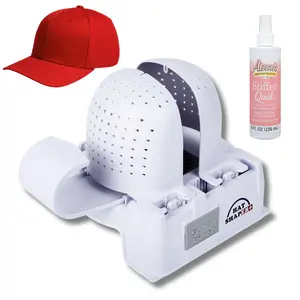 Hat Shaper Fitted Cap Restorer with Stiffening Spray for Baseball Trucker and Fitted Hats Durable ABS Plastic USA Made Precise Contour for Wrinkle-Free Fit Hat Set