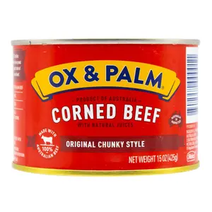 Ox & Palm Corned Beef Original Chunky Style - 15 oz - Multiple Pack Sizes