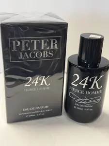Peter Jacobs 24K FIERCE Homme 3.4 oz / 100 ML Eau de Parfum for Men Regular Edition Sealed Box