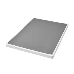 Spring new arrivals Box Spring, Queen Size Bed Frame with Washable Fabric Cloth, Heavy Duty Metal Frame for Queen Bed, 4 in Mattress Foundation, 3500 lbs Max Weight Capacity, Easy Assembly, 79.1 L x 59.4 W x 4 H in