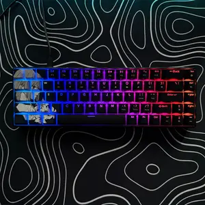 Mechanical Gaming Keyboard, USB-C Wired Connection, Ergonomic Wired Gaming Keyboard 60% RGB Backlit, PBT Keycaps, LED Backlit Keyboard, laptops and desktop computers with for Win/Mac, Mechanical Keyboards