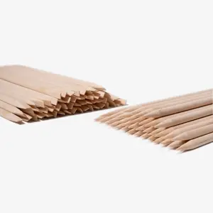 Wooden Cuticle Sticks - 100 PCS Pack for Manicure, Nail Care & Nail Art Smooth Application