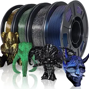 Filajoy3d Printer Filament Galaxy Pla 1.75mm, 3D Printing Filament Bundle, Multi Color Pla Glitter 250g X 4 Colors, High-Quality Material