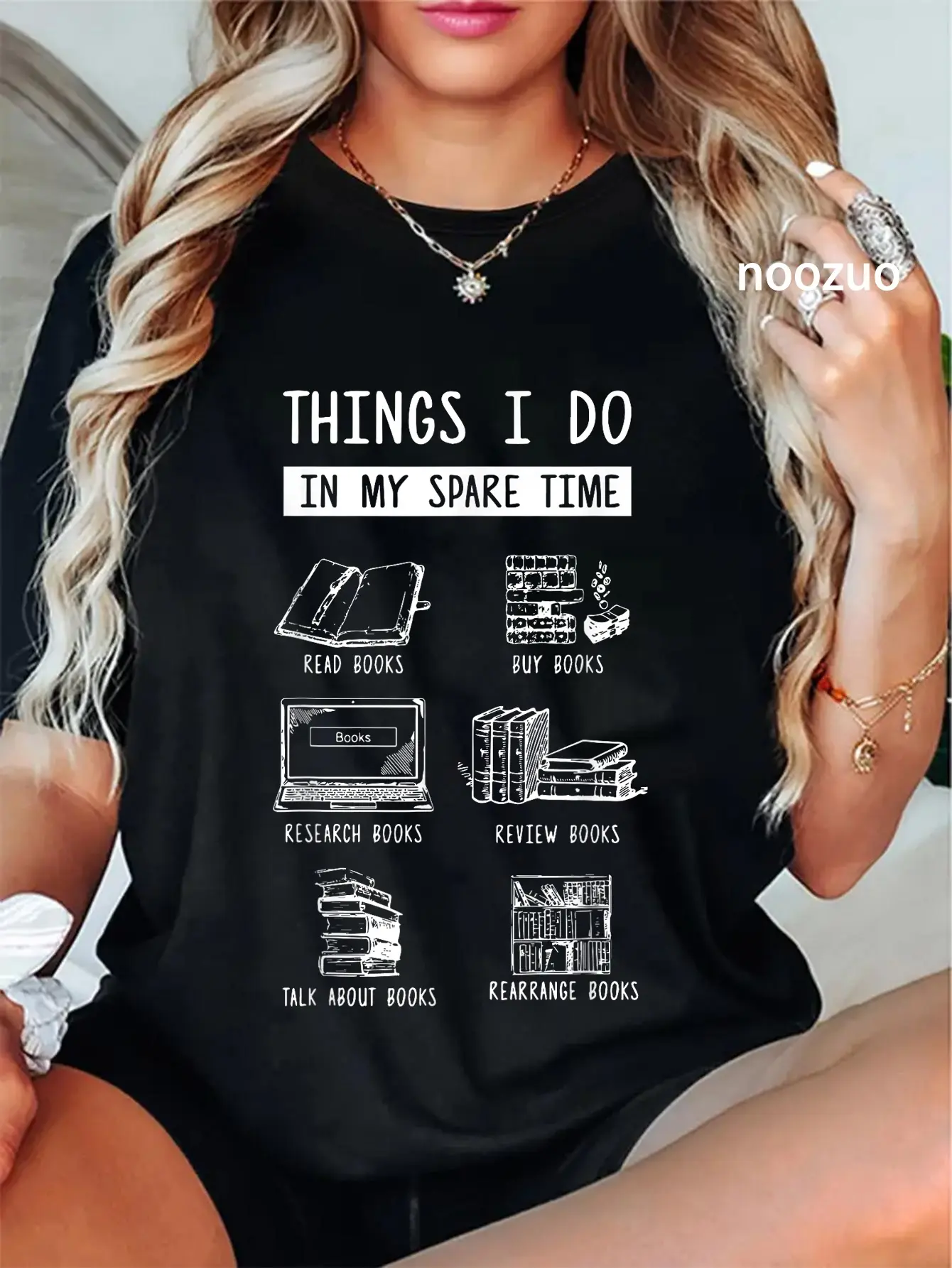 100% Cotton Unisex Book Reading - Reviewing Books - Bookworm - Bookish T-Shirt Casual Top