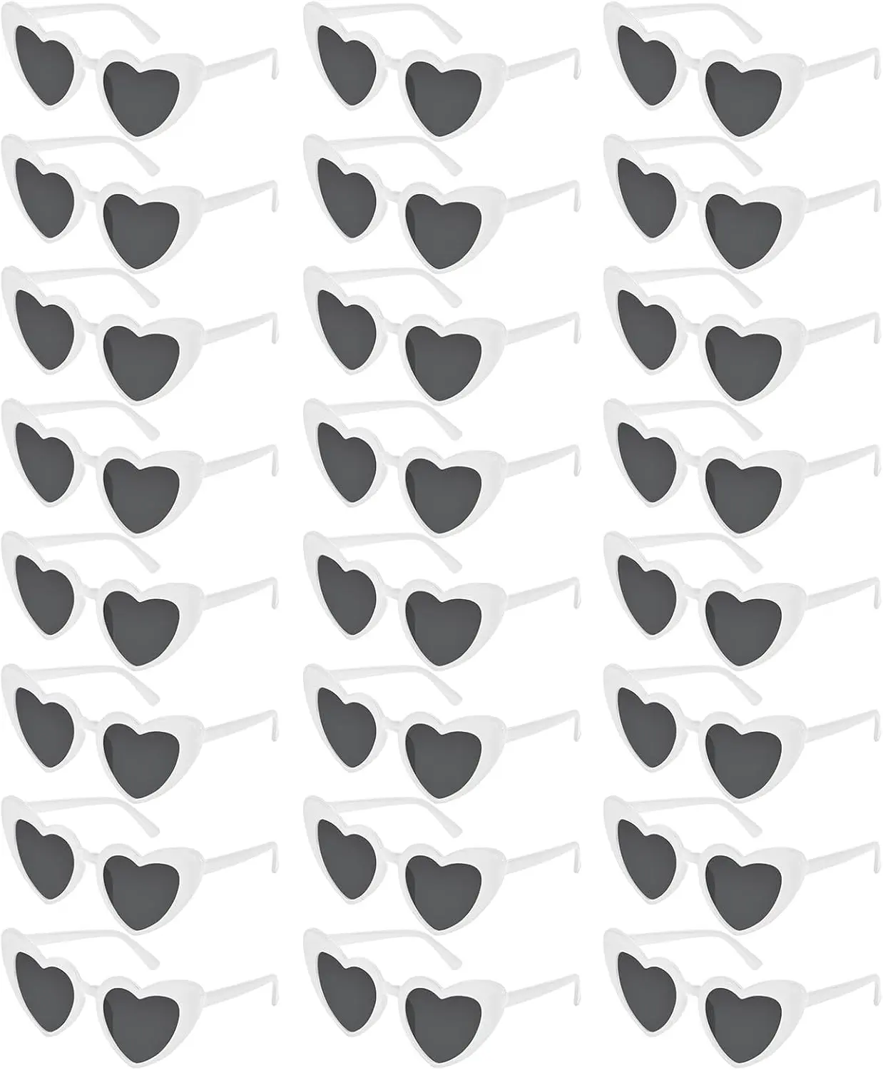 4/12/24 Pairs Heart Shaped Sunglasses Bachelorette Sunglasses Love Vintage Heart Glasses for Women Party Weddings