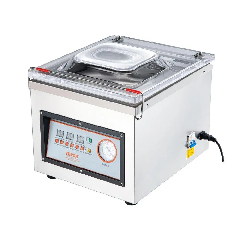 【Summerfinds】VEVOR Chamber Vacuum Sealer DZ-260C Kitchen Food Chamber Vacuum Sealer, 110V Packaging Machine Sealer for Food Saver, Home, Commercial Using