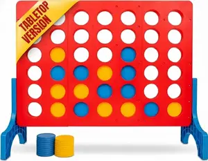 Bolaball Extra Large 4 in a Row Outdoor Board Game Giant Family Fun Lawn Yard Jumbo Outside Game for Adults Kids Backyard Carnival Holiday Picnic Party Big Patio Portable Tri-Folding Panels High-Quality Plastic Construction