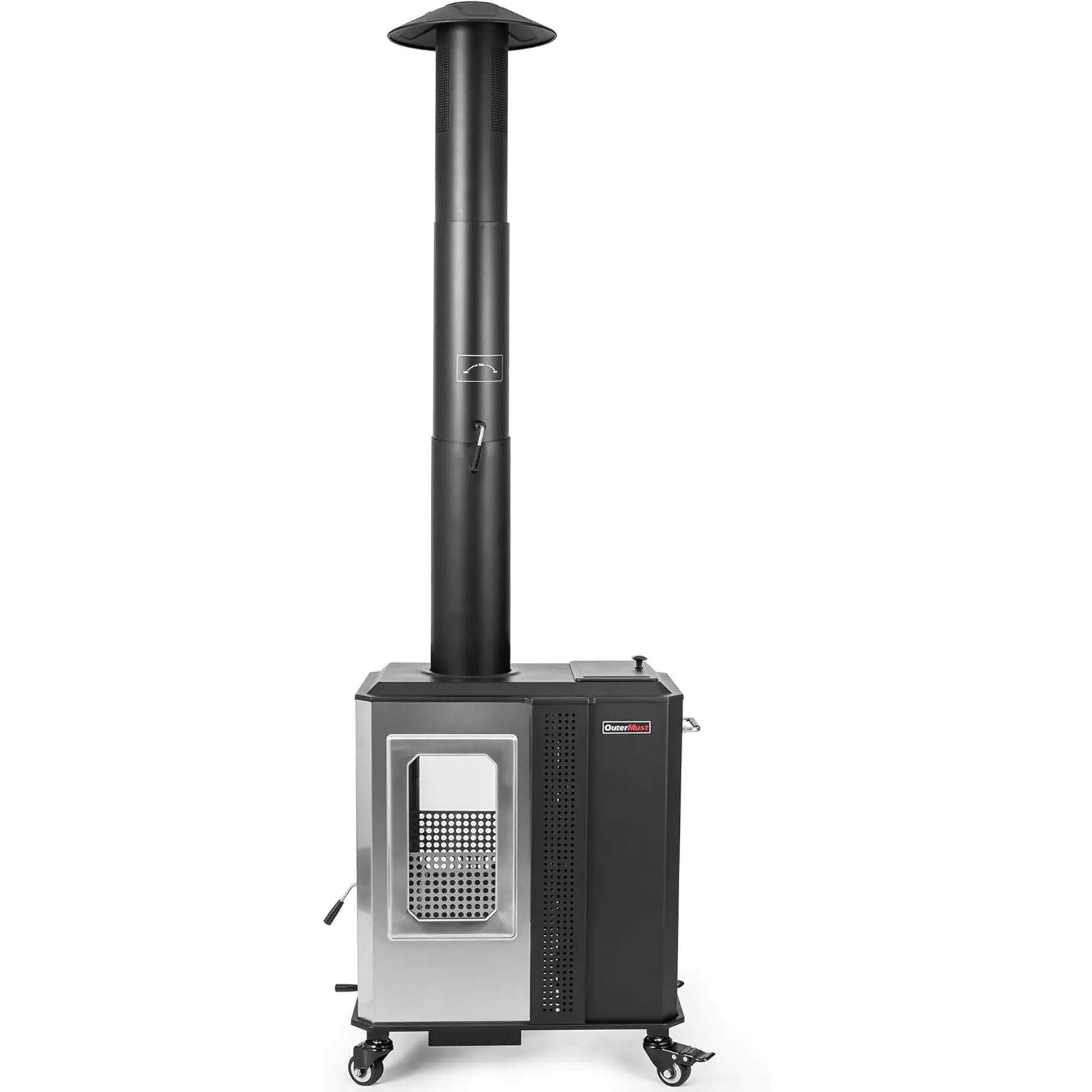 OuterMust PH01OUTDOOR 110,000 BTU Pellet Patio Heater With Glass Window