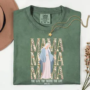 Religious Mama Shirt Comfort Colors Christian Mom Shirt, Mothers Day Gift, Bible Verse Tee, Faith Based Mama Shirt, Gift for Christian Mom