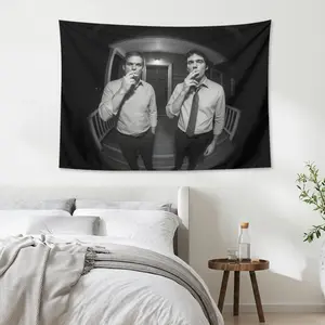 Dexter Resurrection Morgan Fun Theme Tapestry, Durable Decorative Tapestry, Gentle Washing Home Bedroom Decoration, Men's Cave Wall Flag, University Dormitory