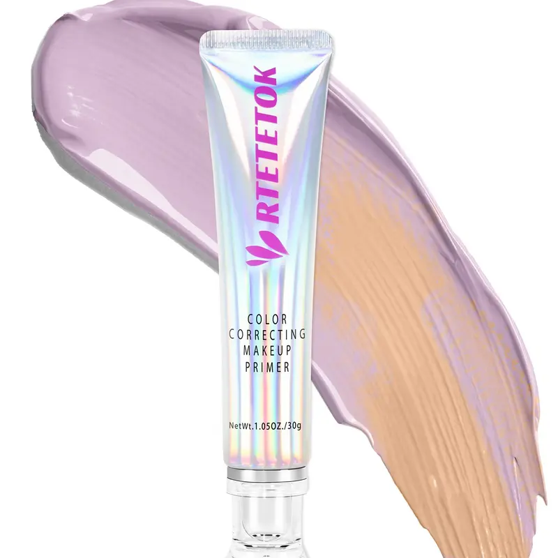 RTETETOK Purple Primer Color Changing for Face Before Makeup, Smoothing Primer Color Correcting, Brightening Base Makeup for Combination Skin primer makeupprimer hydrating primer primer foroilyskin