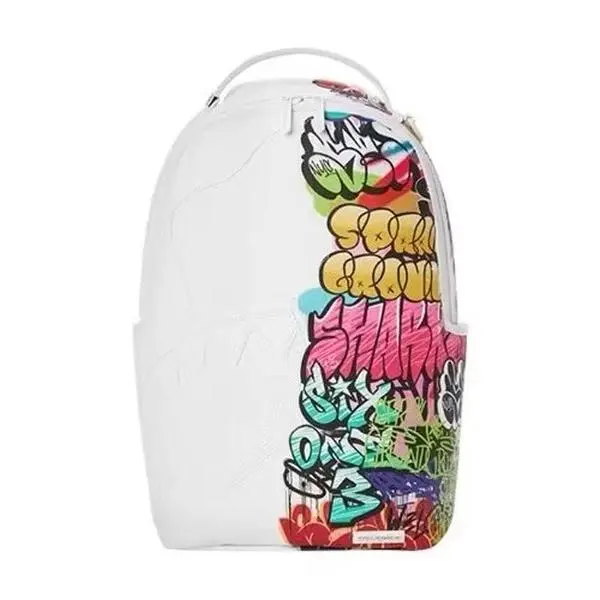SPRAYGROUND Unisex Graffiti Graphic Backpack - Streetwear Urban Design, Durable Rucksack with Vibrant Tags & Zipper Closure, Ideal for Art Lovers, College & Travel Gym Bag, Daypack, Bold Declaration Of Individuality, School/Travel, Padded Straps, Backpack