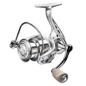 Fishing Reel, 1 Count 5.2:1 Gear Ratio 3+1bb Spinning Reel, Aluminum Alloy Line Cup Fishing Reel, Outdoor Fishing Accessories