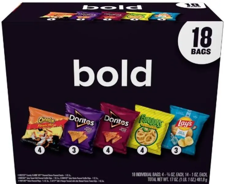 Frito Lay Bold Mix Chips Variety pack, 18 pack