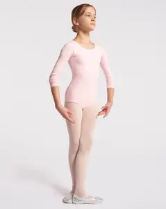 Girls Long Sleeve Cotton Ballet Leotard Girls Long Sleeve Cotton Ballet Leotard